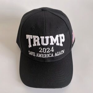 New Black 2024 President Donald Trump Rally Hat Save America Again Baseball Cap